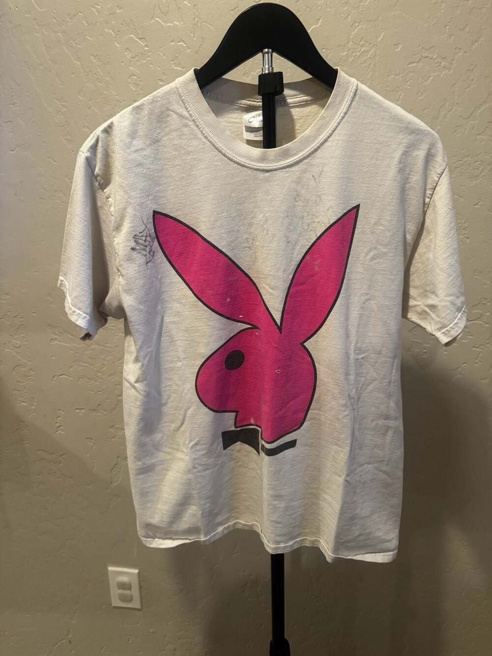 Vintage Playboy Bunny Chippendales Signatures Crossover Graphic T-Shirt Medium